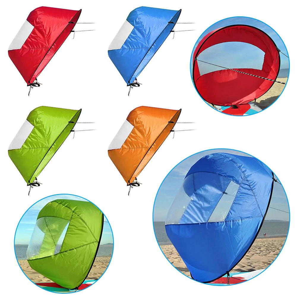 Opvouwbare Downwind Kajak Zeil