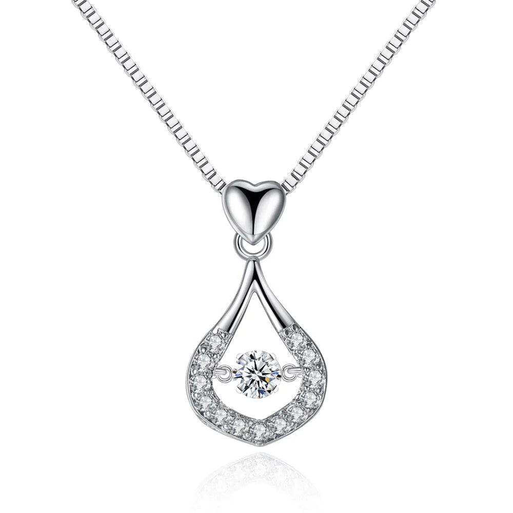 Waterdruppel Kristal Hanger Ketting