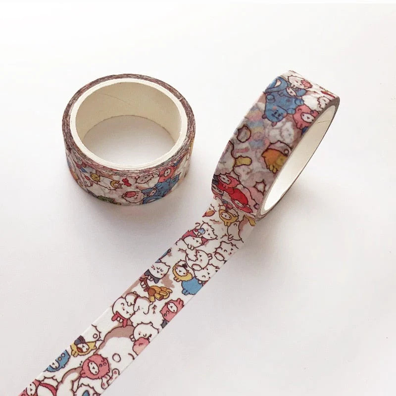 Kawaii Decoratieve Washi Tape (set van 5)