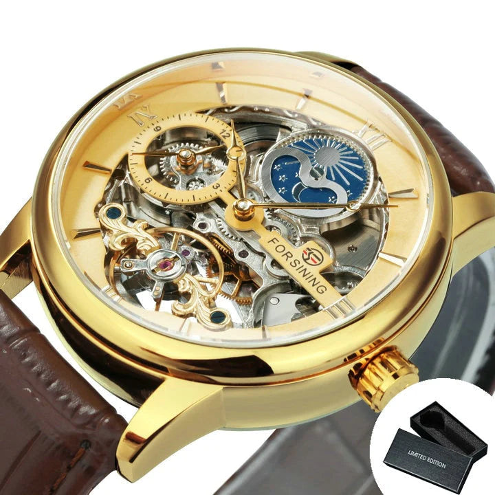 Forsining Heren Skelet Horloge