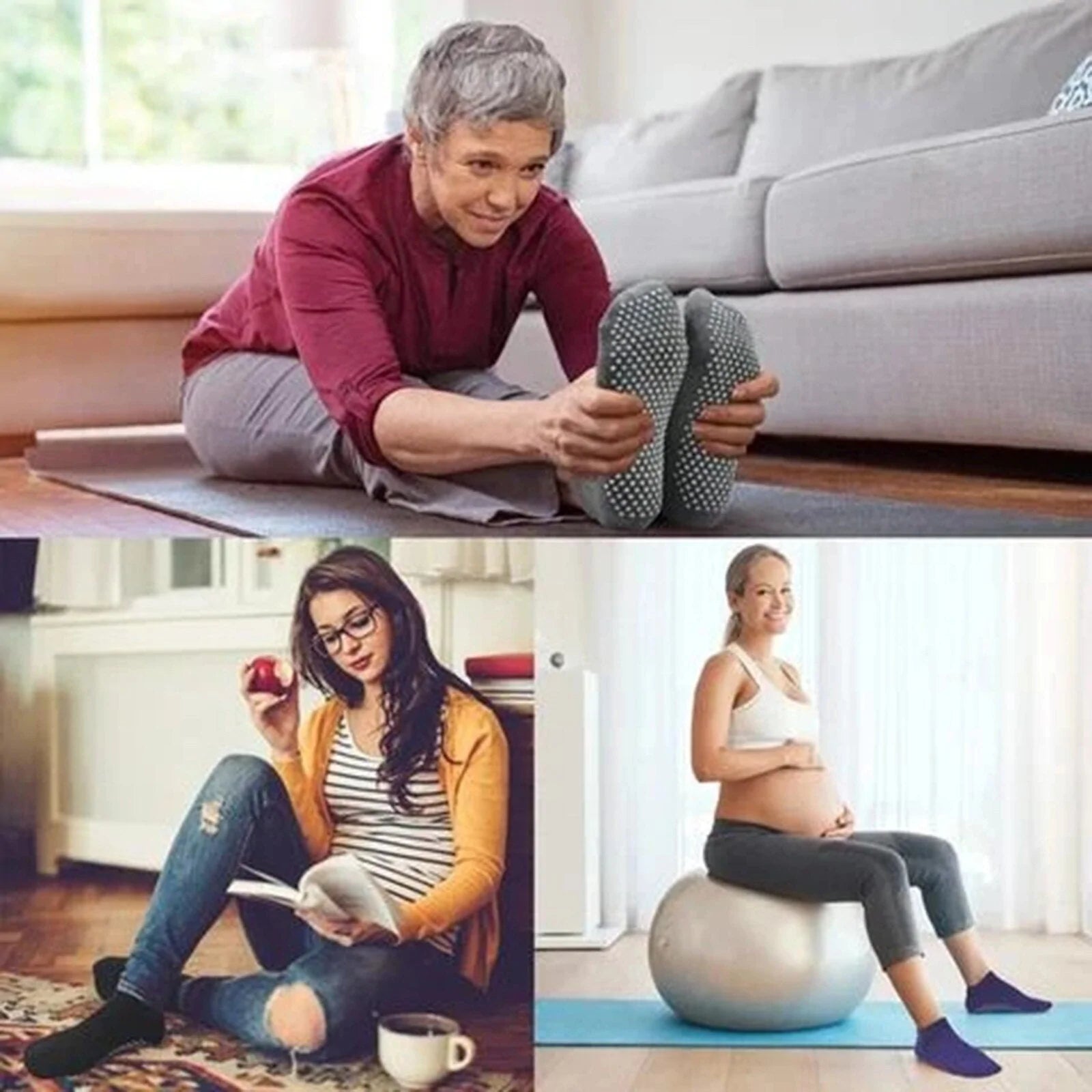 Antislip thermische sokken voor binnen