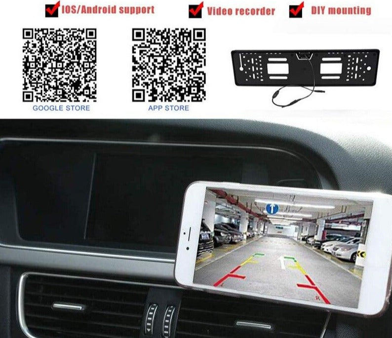 Kentekenplaat Achteruitrijcamera