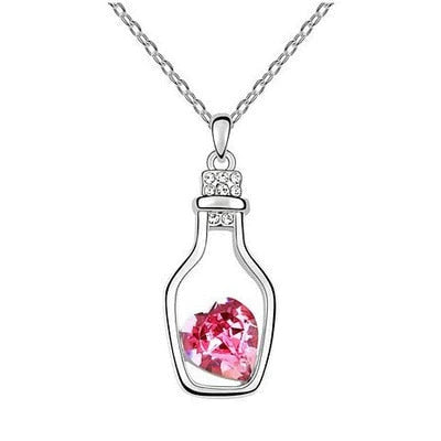 Drift Bottle Kristal Hart Ketting