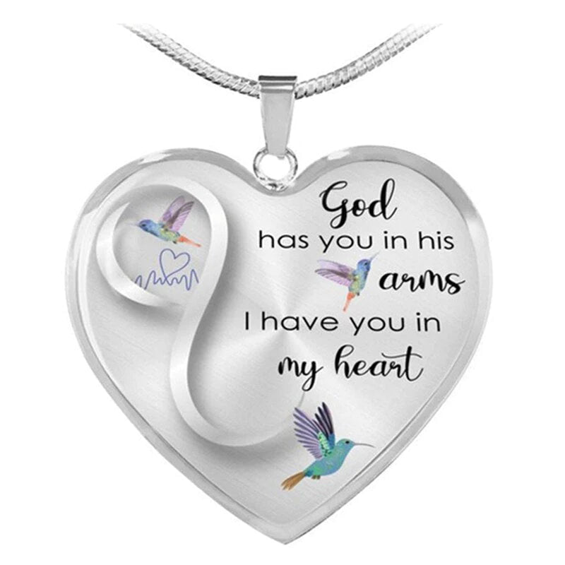 God Heeft je In Zijn Armen Kolibrie Ketting