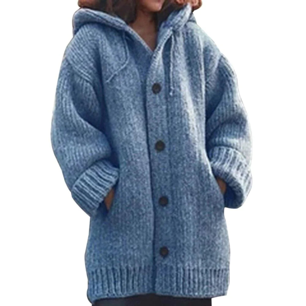 Knoopsluiting gebreid vest