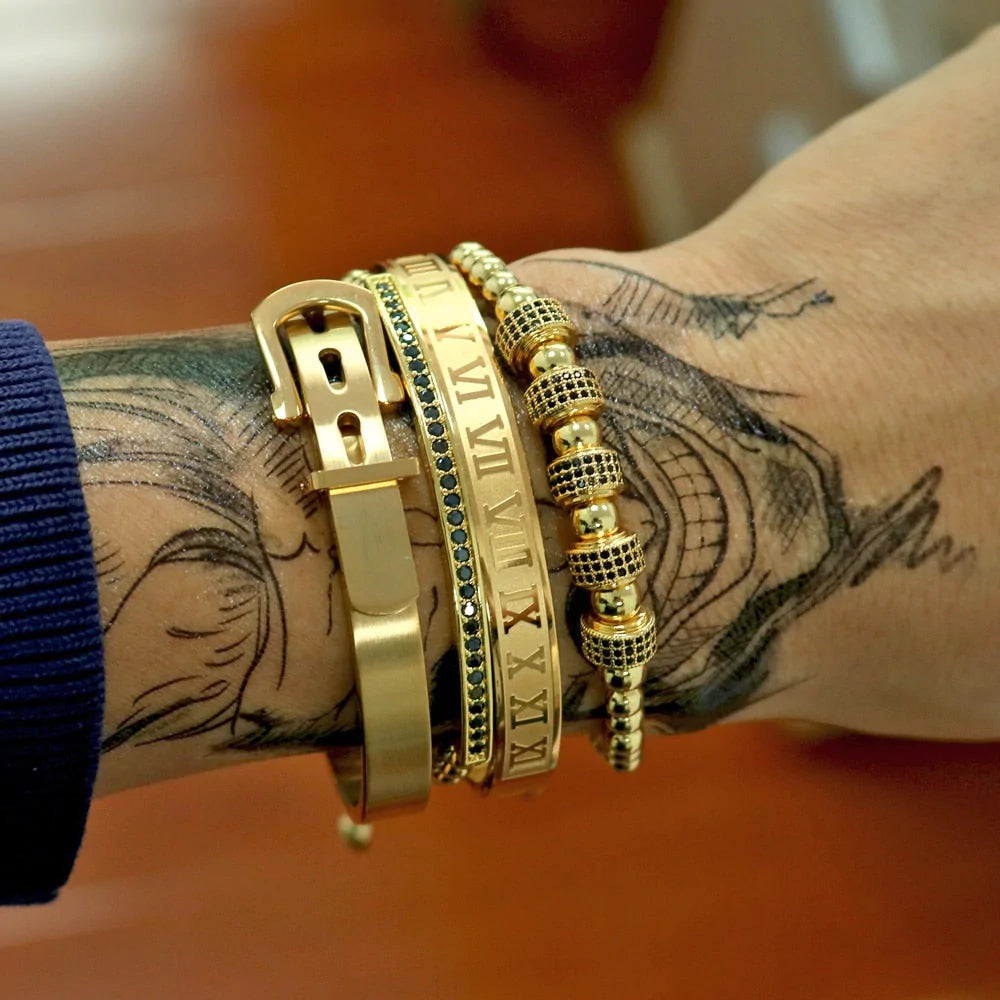 Titanium Armband Set