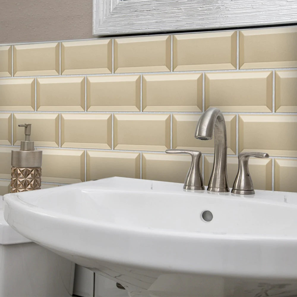 Waterdichte 3D Tegelstickers (9 stuks)