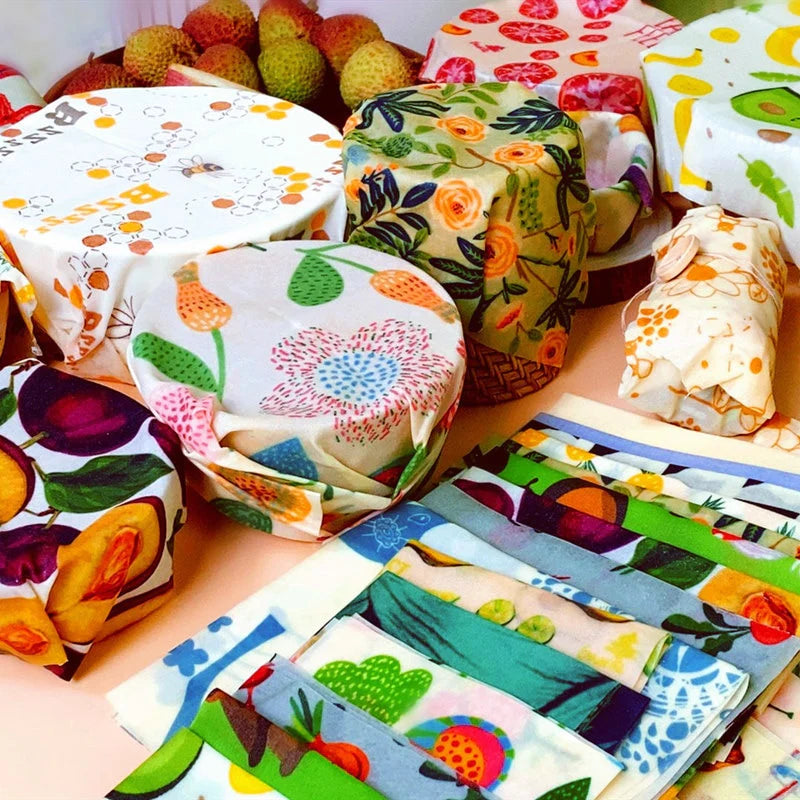 Bijenwas Voedselwikkels - Set van 3