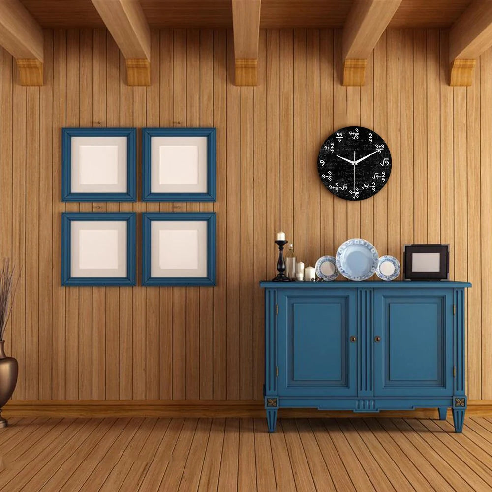 De 9S Wiskunde Wandklok