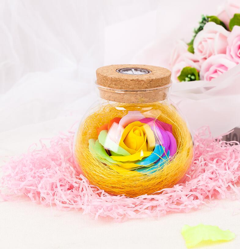 Bloom - LED Roos Fles Lamp