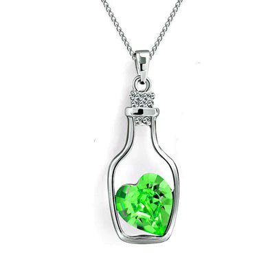 Drift Bottle Kristal Hart Ketting