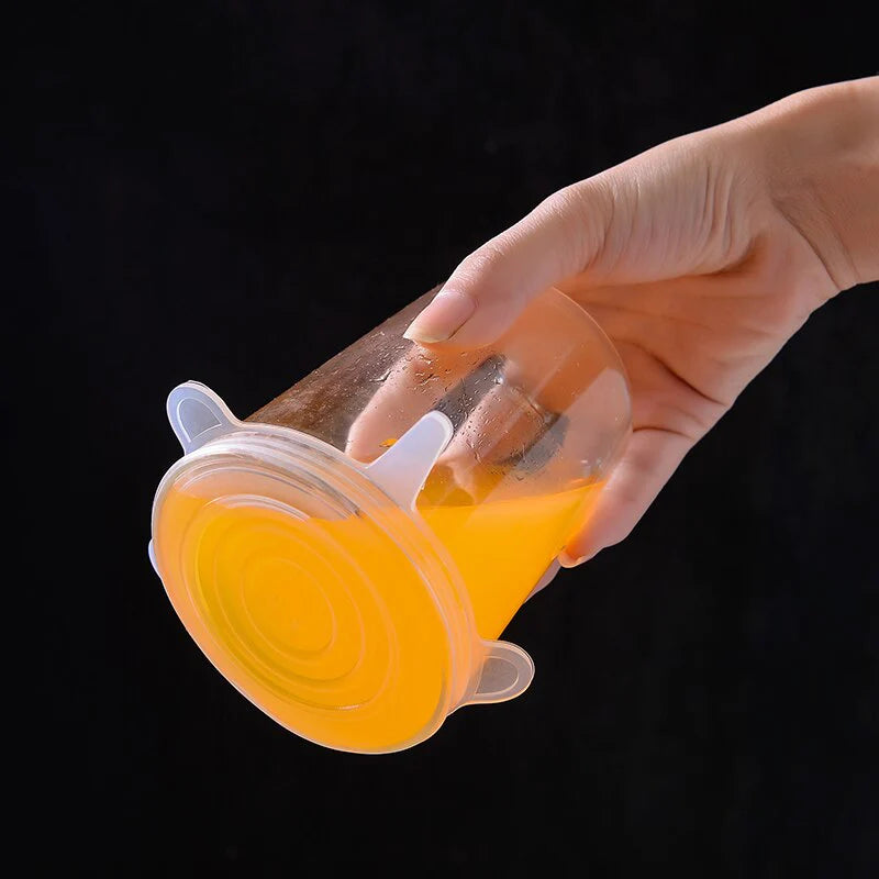 Silicone Stretch Deksels (6 stuks)