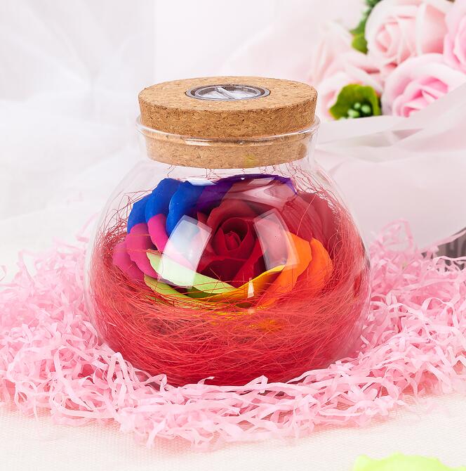 Bloom - LED Roos Fles Lamp