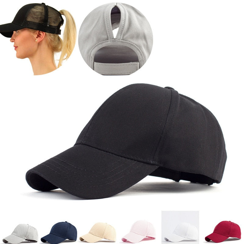 Rommelige Bun Baseball Cap