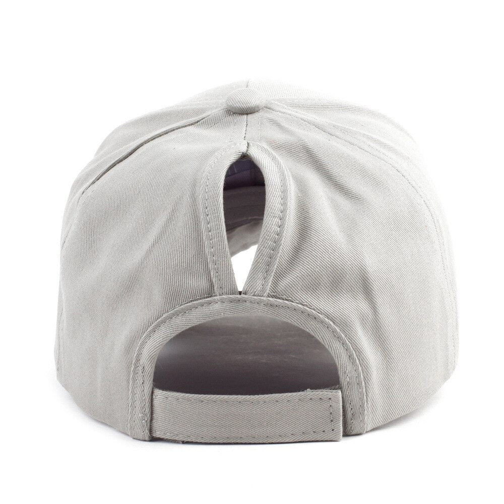 Rommelige Bun Baseball Cap