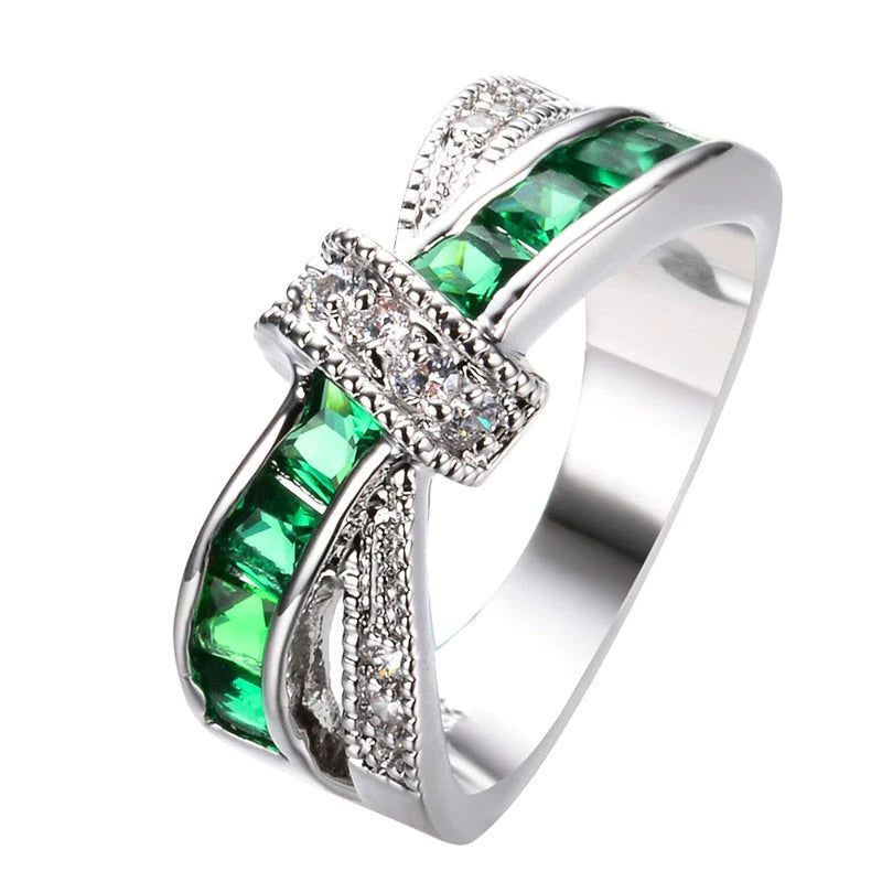 Criss Cross Kristal Ring