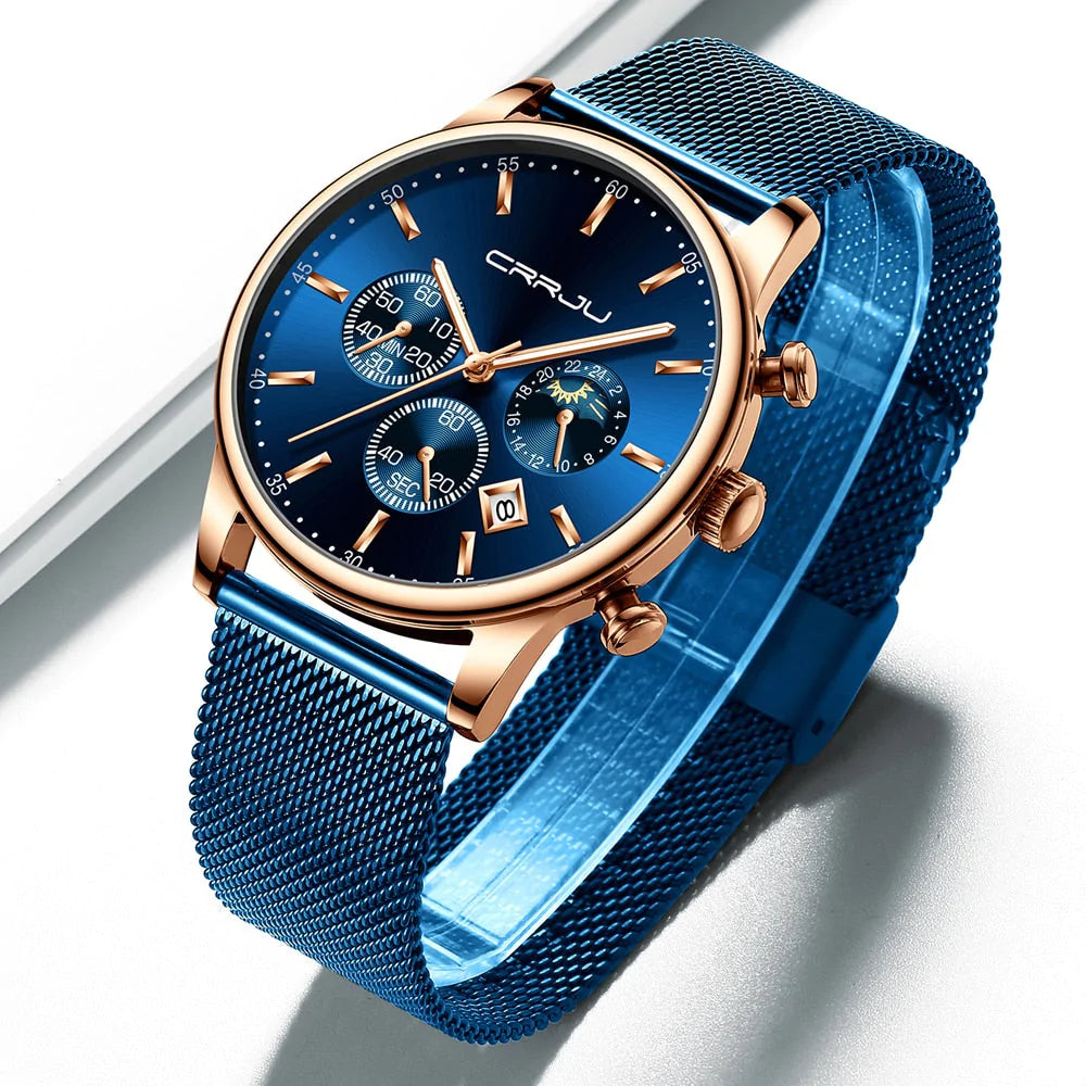 Chronograaf Mesh Belt Herenhorloge