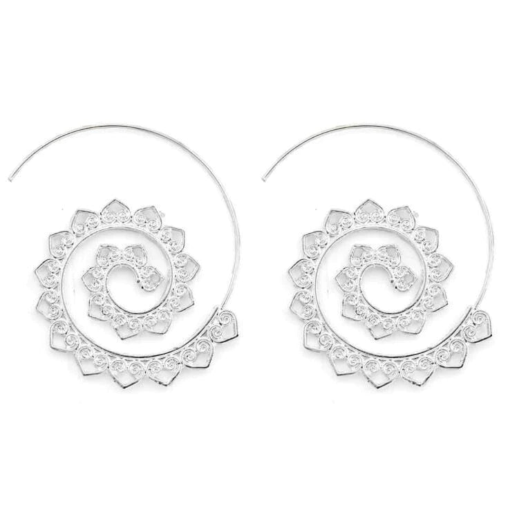 Boheemse Spiraal Hippie Oorbellen