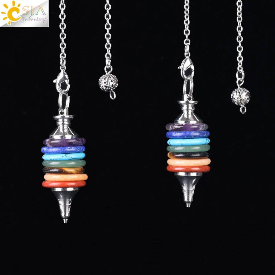 Zeven Chakra's pendel ketting - De spirituele levensgids