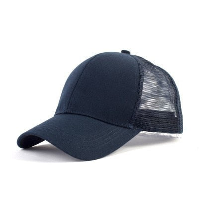 Rommelige Bun Baseball Cap