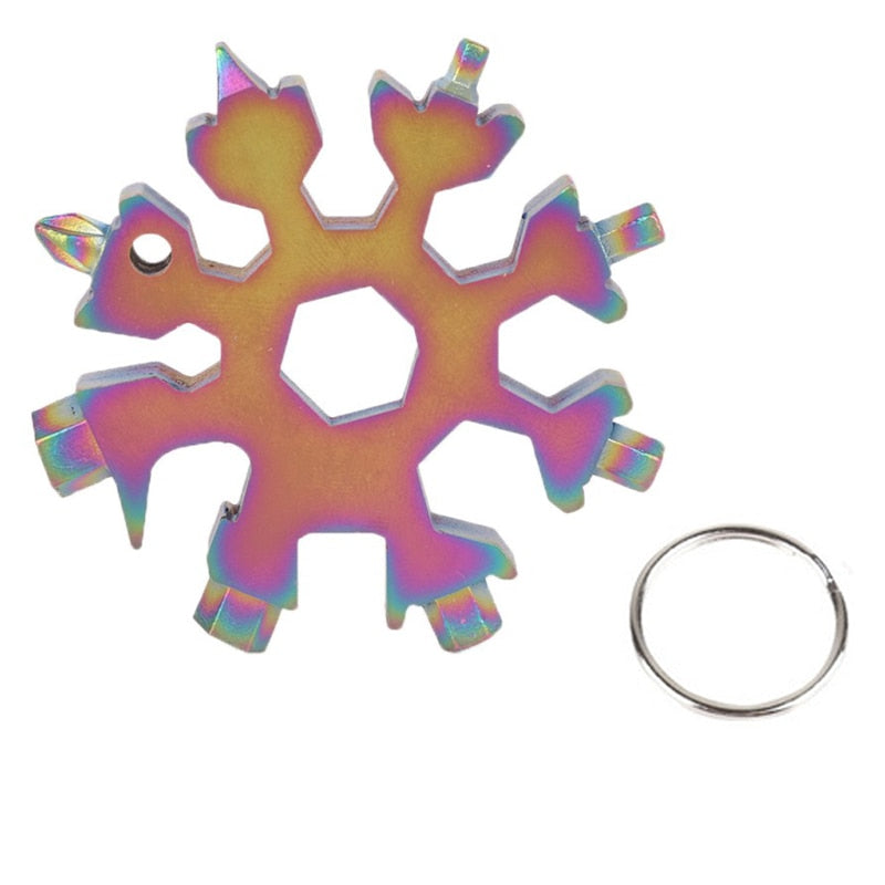 Saker 18-in-1 Roestvrijstalen Sneeuwvlokken Multitool