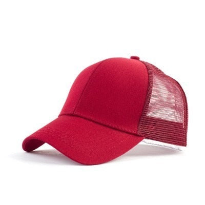 Rommelige Bun Baseball Cap