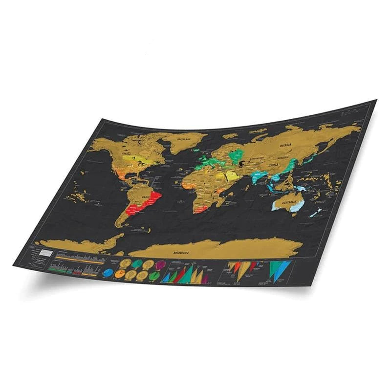 Wereldkraskaart - jouw reis in je eigen woonkamer!