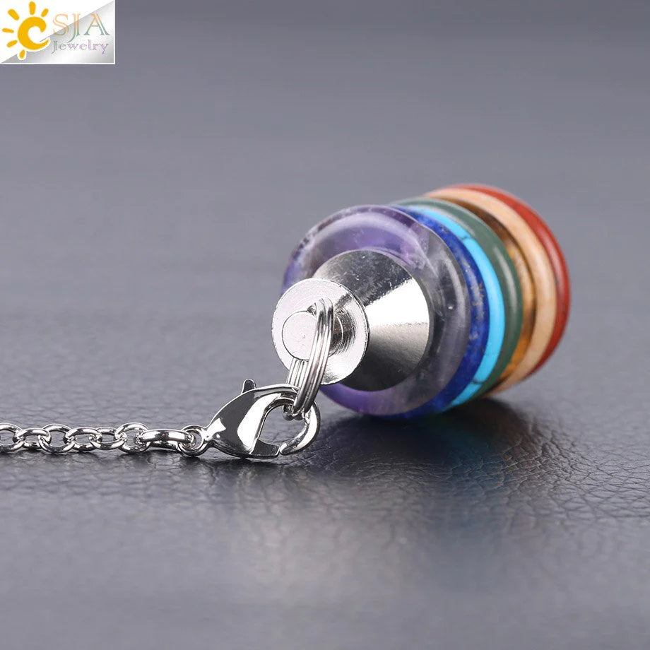Zeven Chakra's pendel ketting - De spirituele levensgids