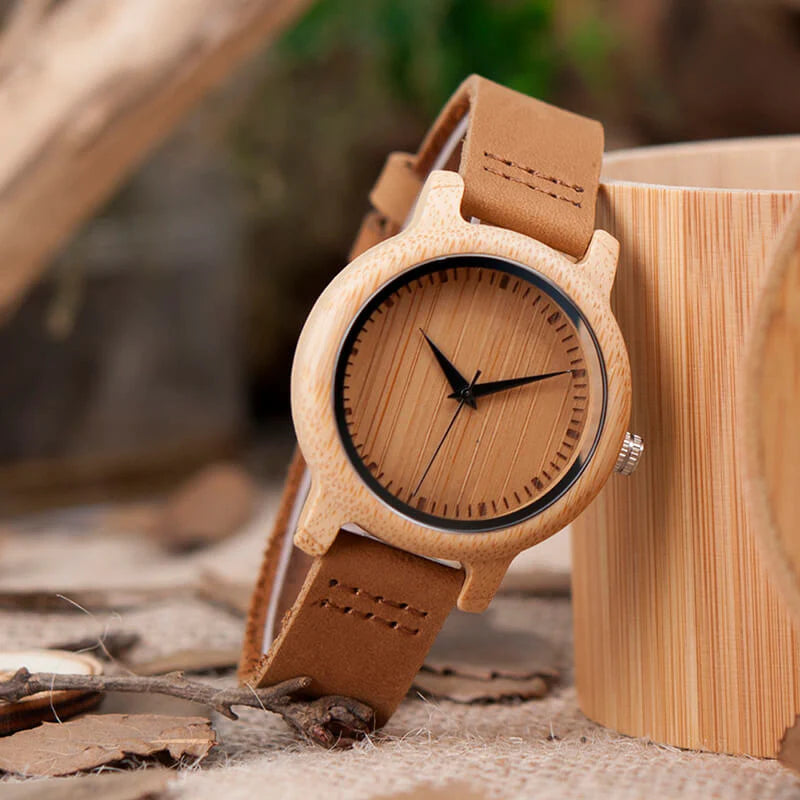 Houten horloge
