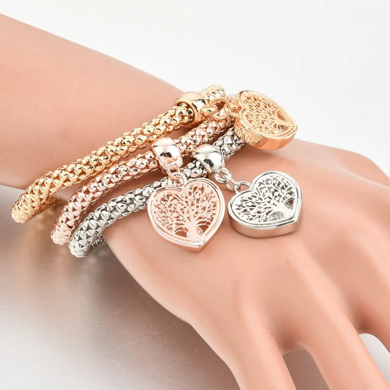 Tree of Life Armband (hartjesvorm)