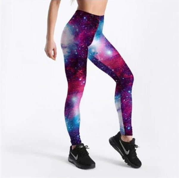 3D Gedrukte Galaxy Leggings