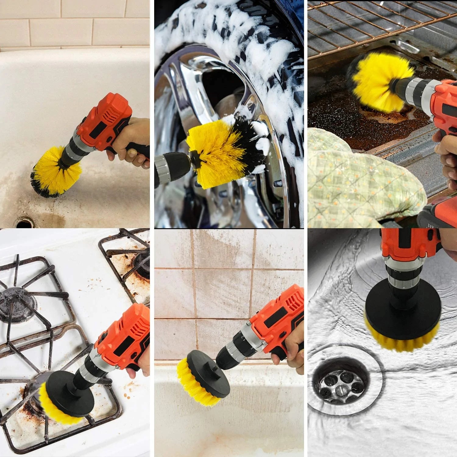 Spincleaner - Hoogwaardige borstels voor hardnekkige vlekken