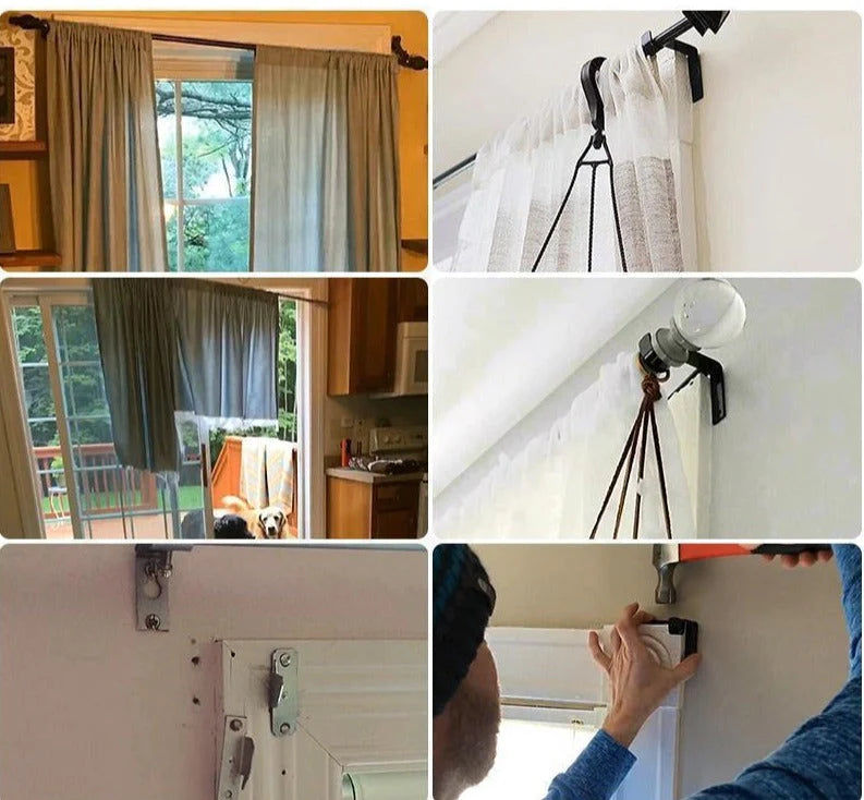 Geen Boor Gordijnroede Beugels