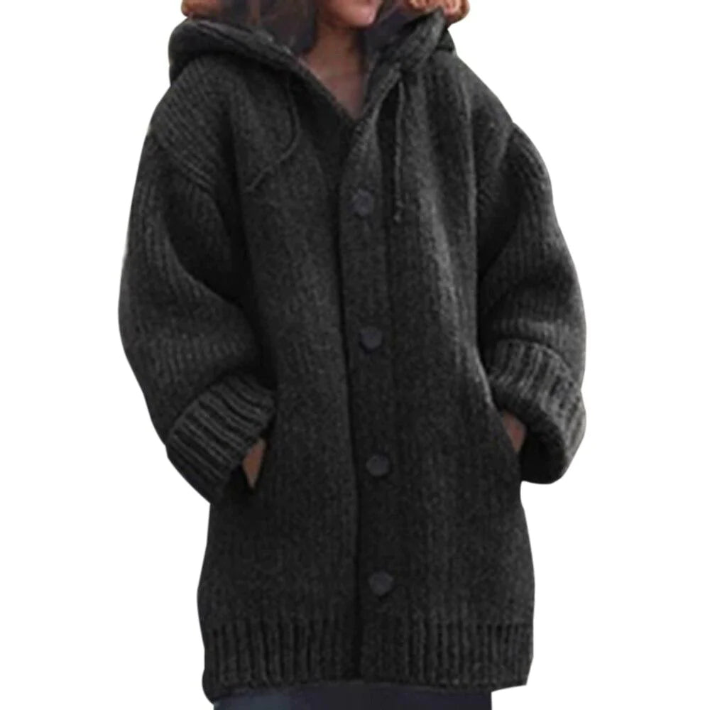Knoopsluiting gebreid vest