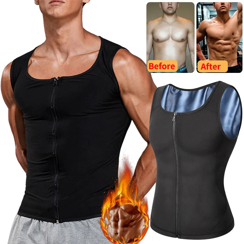 Sauna Sweat Ritsvest Heren