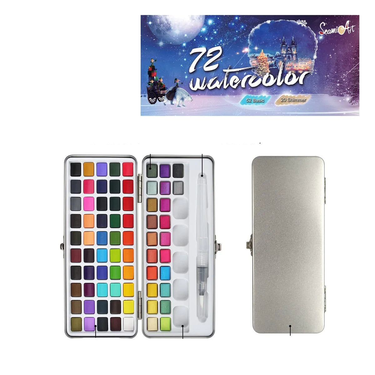 Draagbare Aquarelset