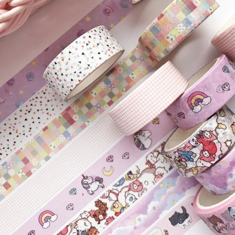 Kawaii Decoratieve Washi Tape (set van 5)