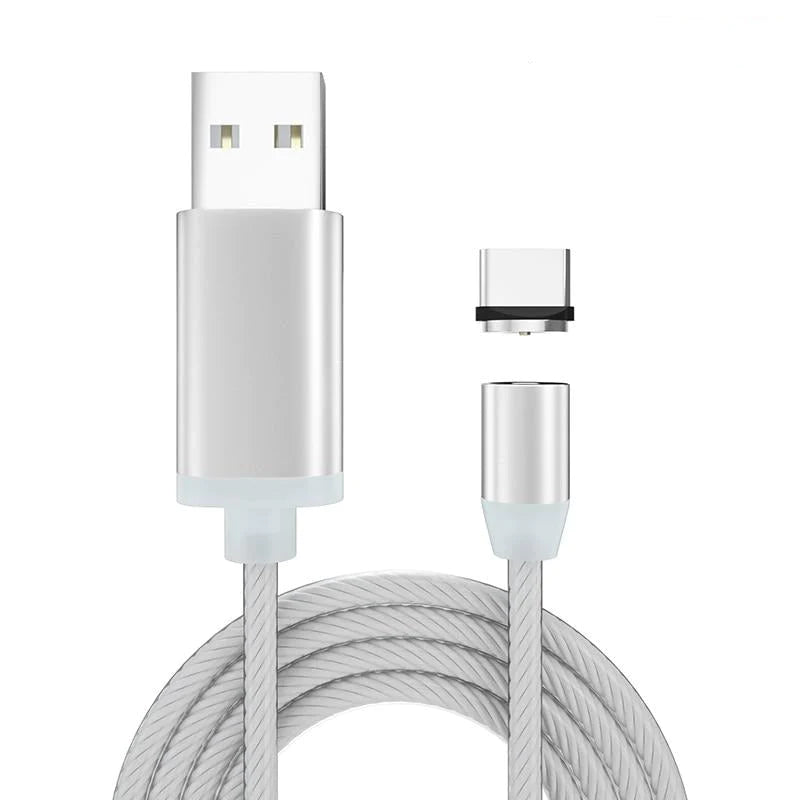 iGlow Gloeiende LED Magnetische 3 in 1 USB Oplaadkabel