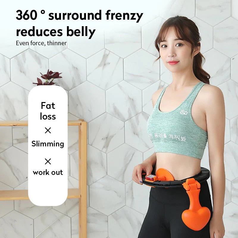 Exercising Hoola Hoop