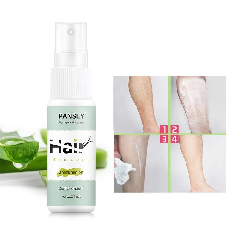 Spray voor zachte ontharing