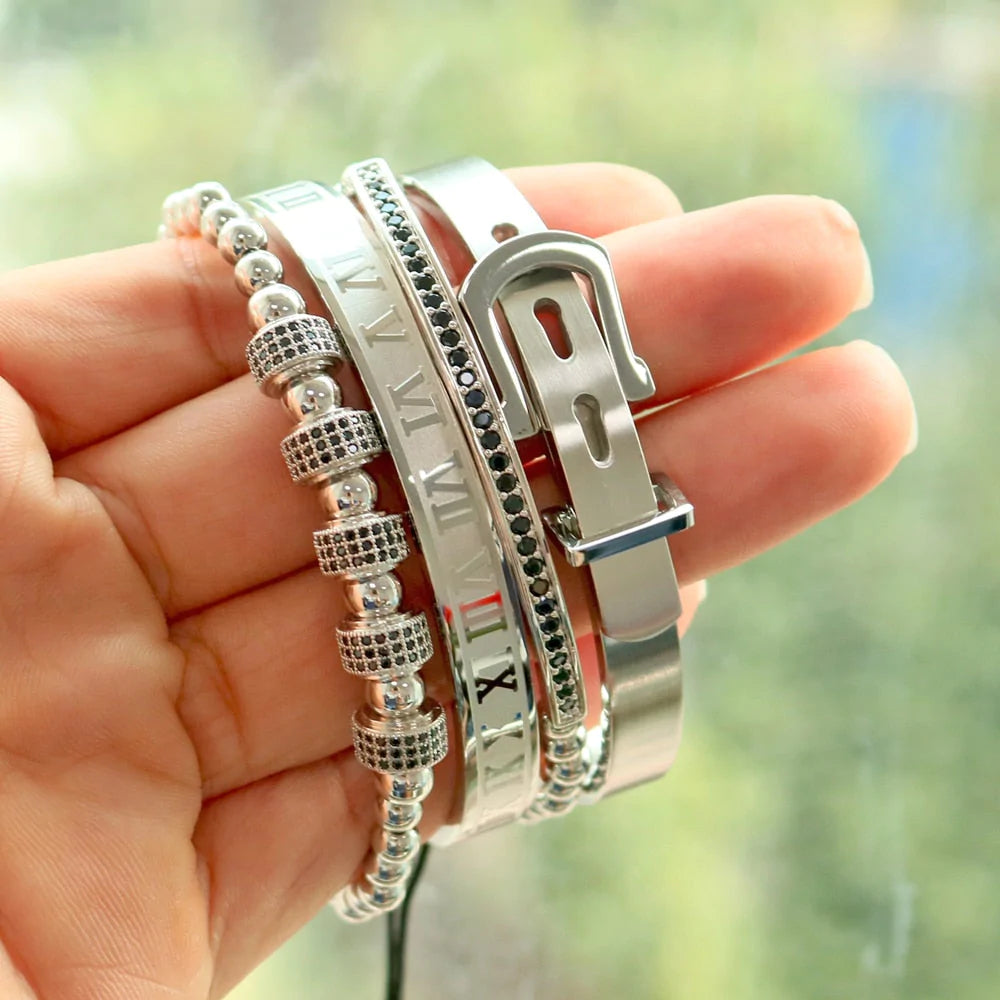 Titanium Armband Set