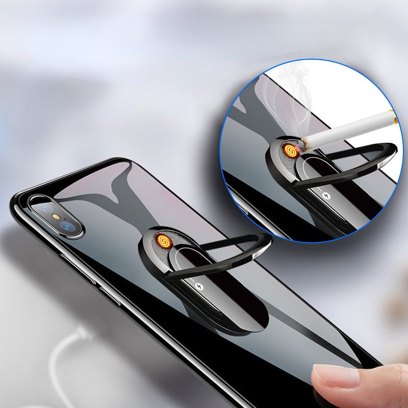 De Aansteker Van De Telefoon Ring