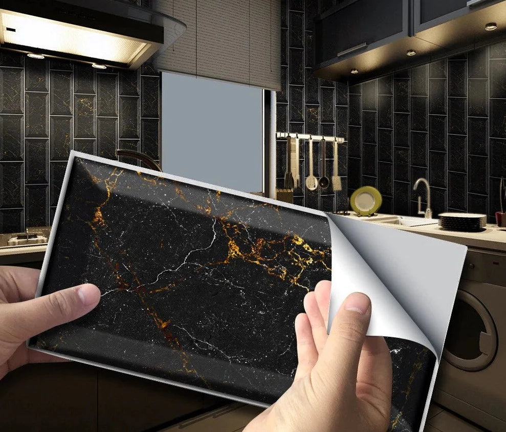 Waterdichte 3D Tegelstickers (9 stuks)