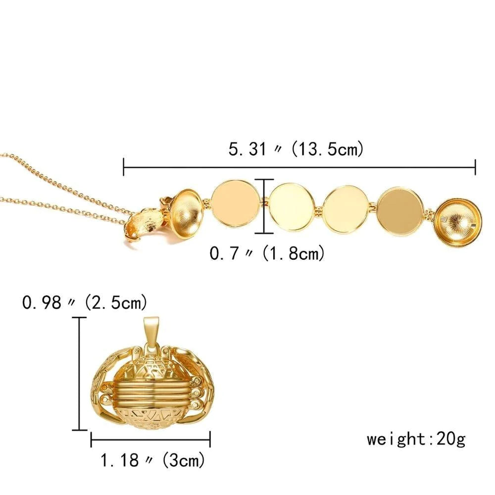 Uitbreidbare Foto Locket Ketting
