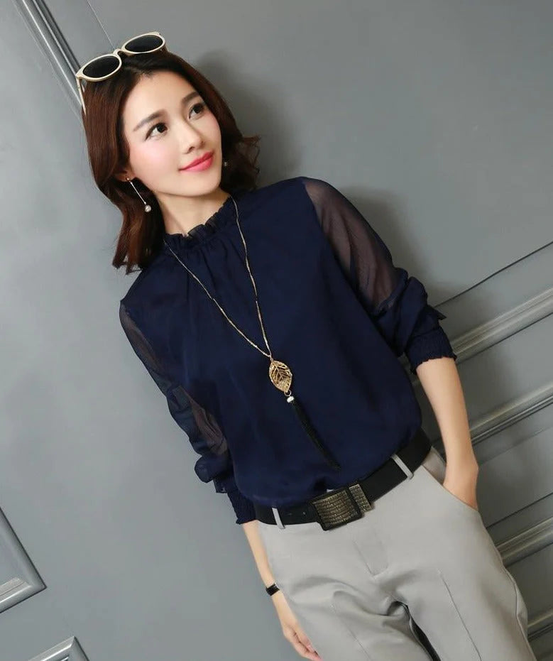 Elegante Chiffon Blouse