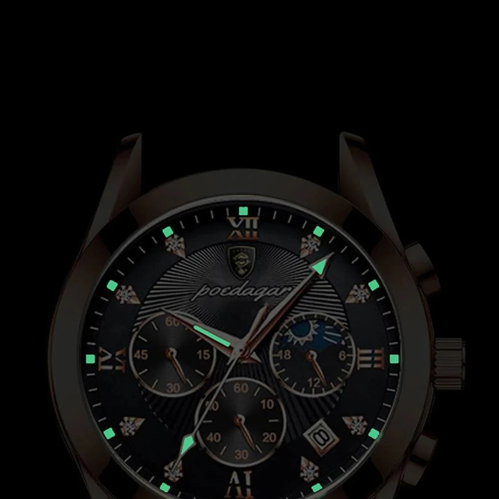 Premium Lederen Polshorloge voor Heren