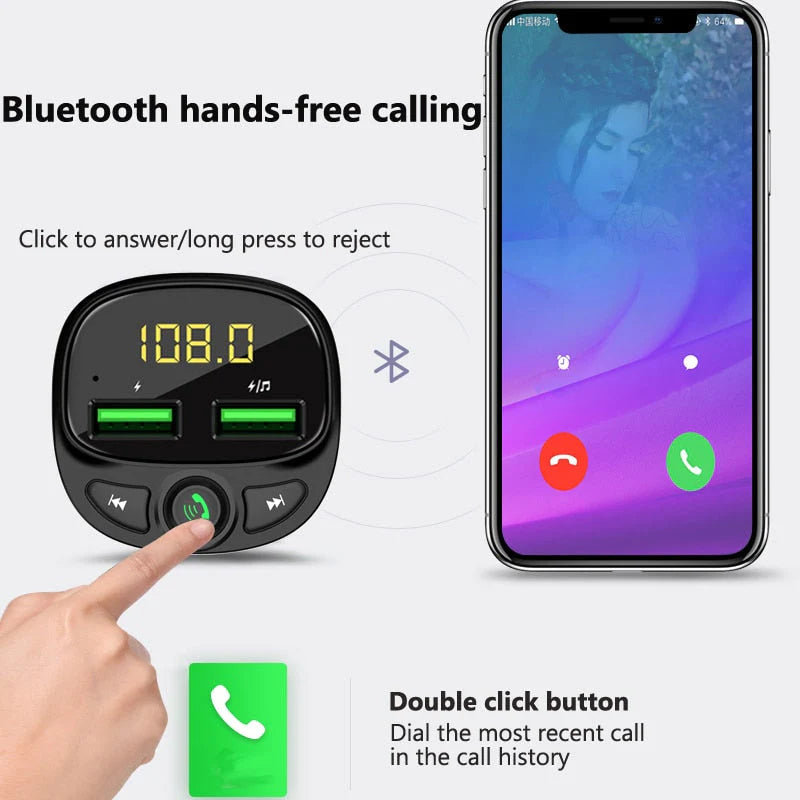 Handsfree Bluetooth Auto FM-zender