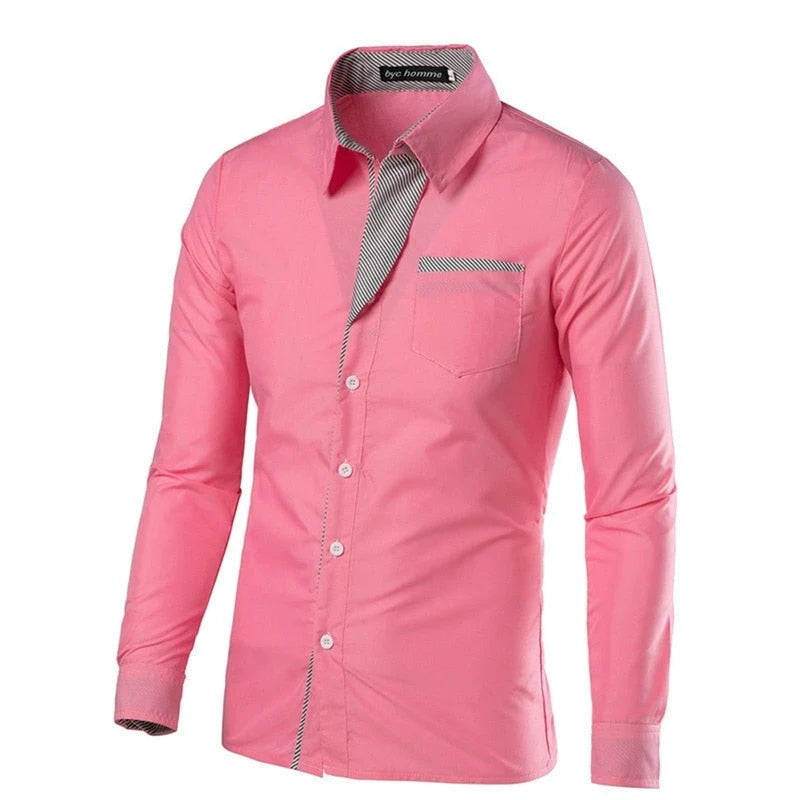 Heren Slim Fit Lange Mouwen