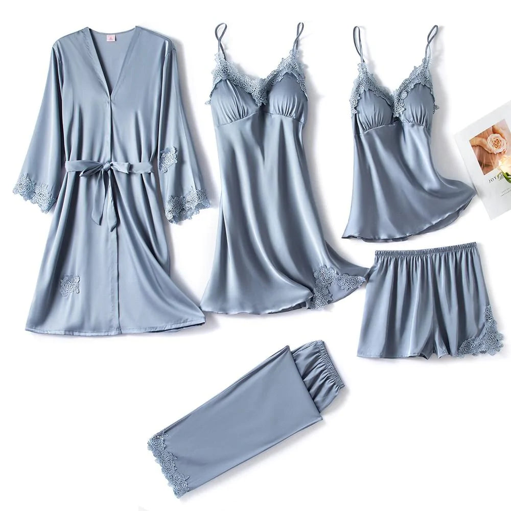 Zachte Zijden Pyjama Set