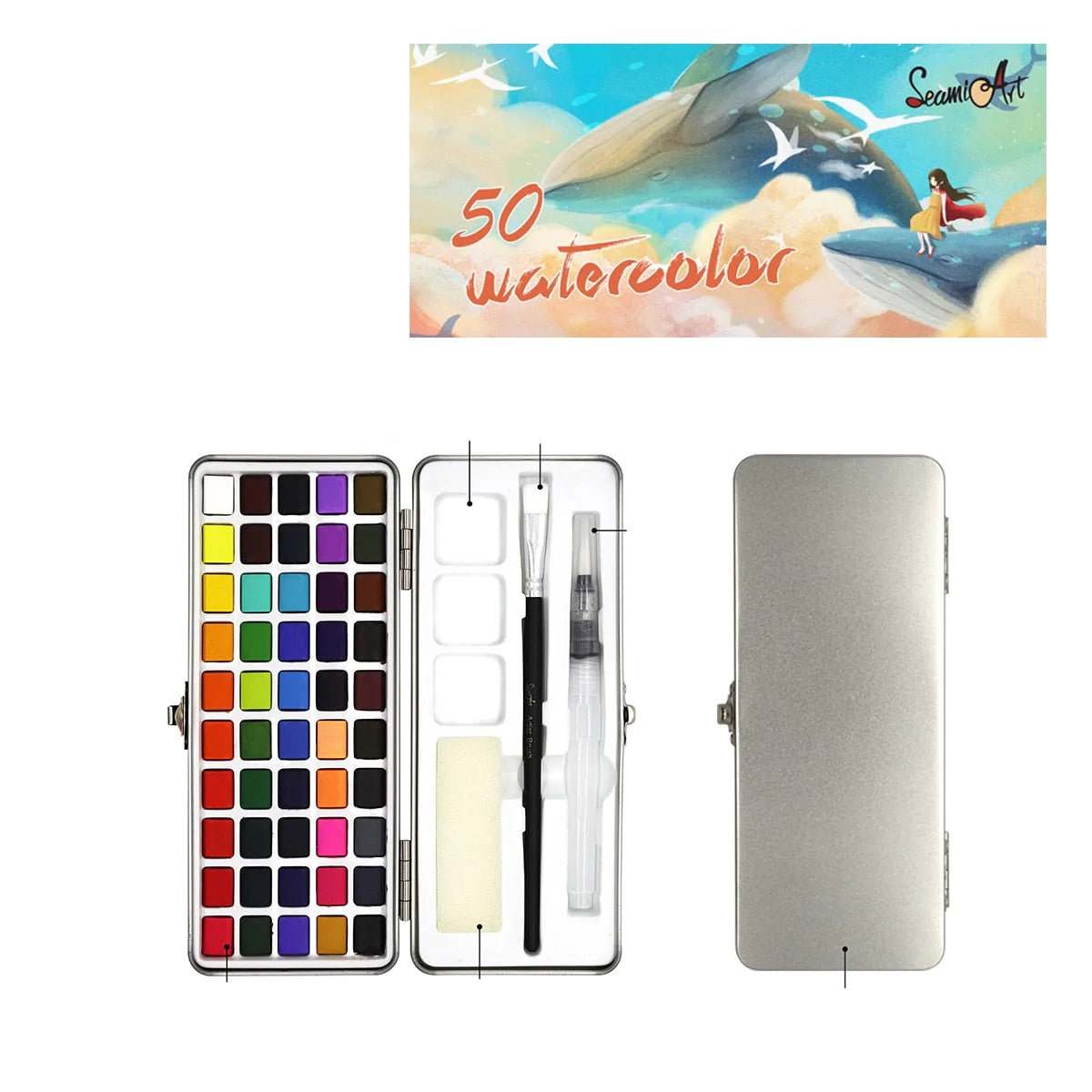 Draagbare Aquarelset